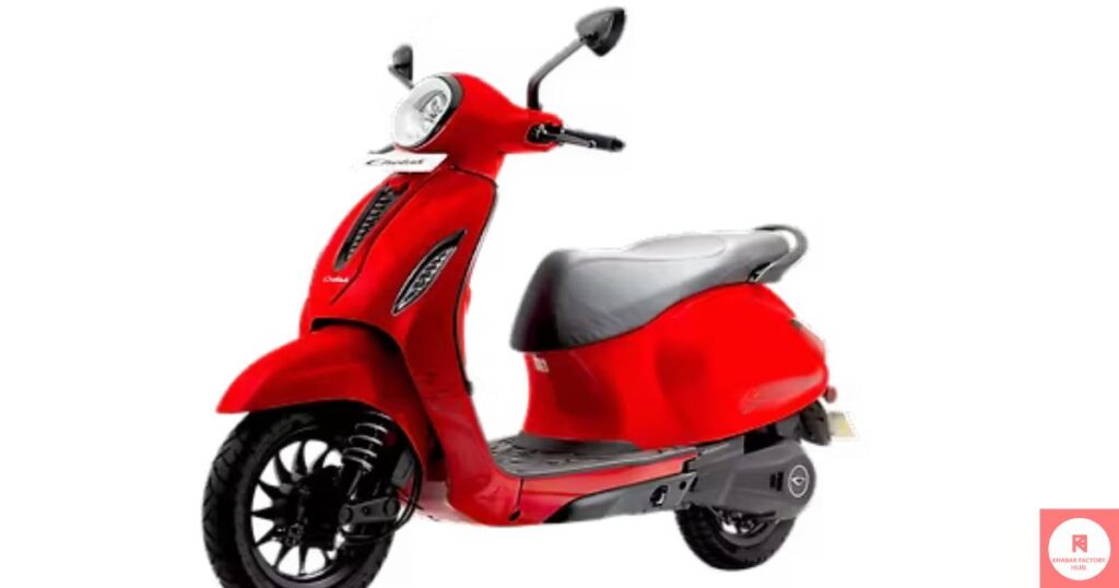Bajaj Chetak 3001 electric scooter front and side profile