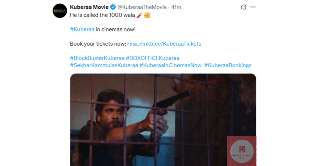 Positive Twitter reactions praising Dhanush’s performance in Kubera movie.