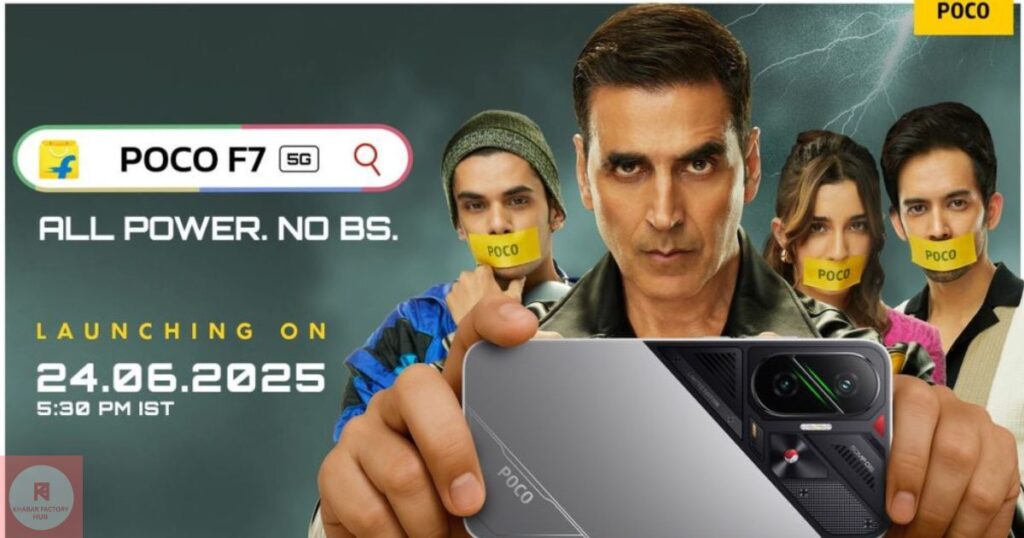 POCO F7 5G smartphone with massive battery and powerful performance