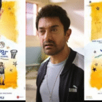 Aamir Khan smiling with child actors in Sitaare Zameen Par movie poster