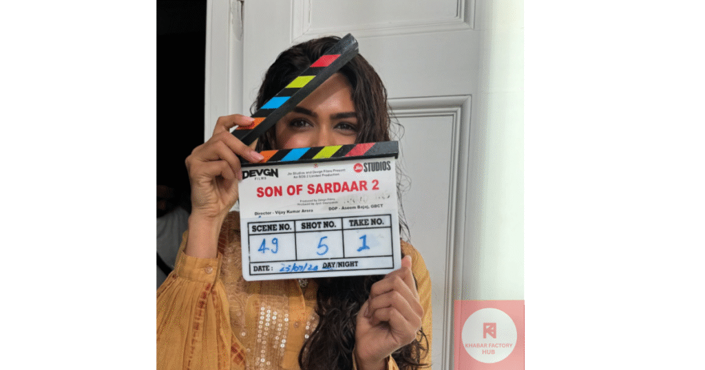 Mrunal Thakur in Son of Sardaar 2 as the new Sardaarni