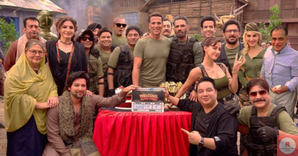 welcome to the jungle Akshay Kumar with full cast on the set of Welcome To The Jungle during filming
